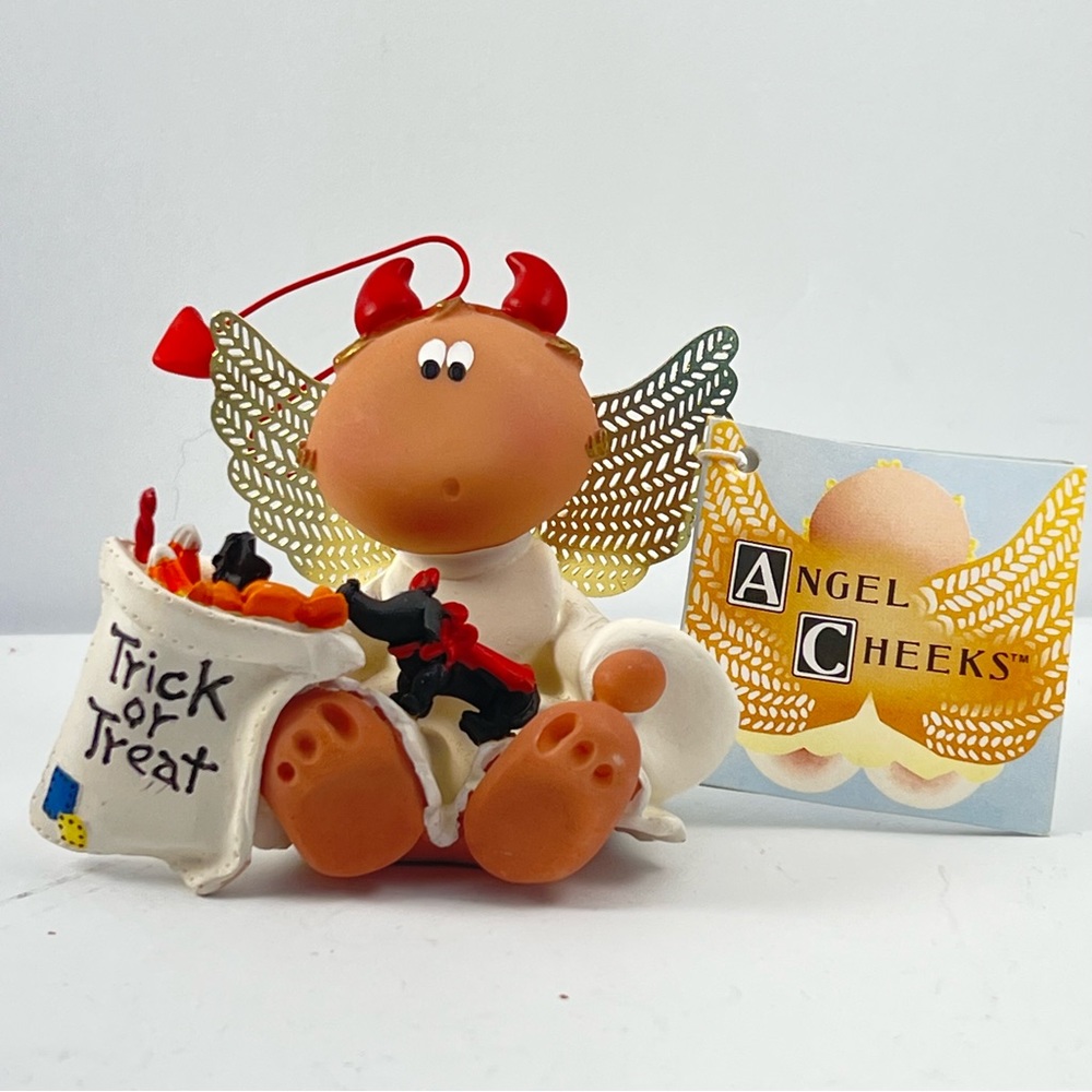 3/$30 Russ Berrie Angel Cheeks Halloween Devil Angel 2001